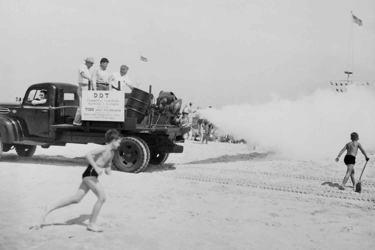 insecticidal fogging machine at Jones Beach