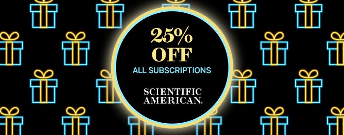 Scientific American 25% off