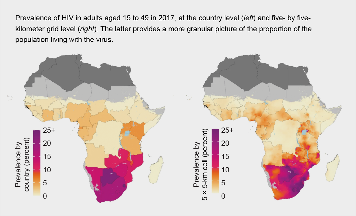 Mapping HIV Prevalence in SubSaharan Africa Scientific American