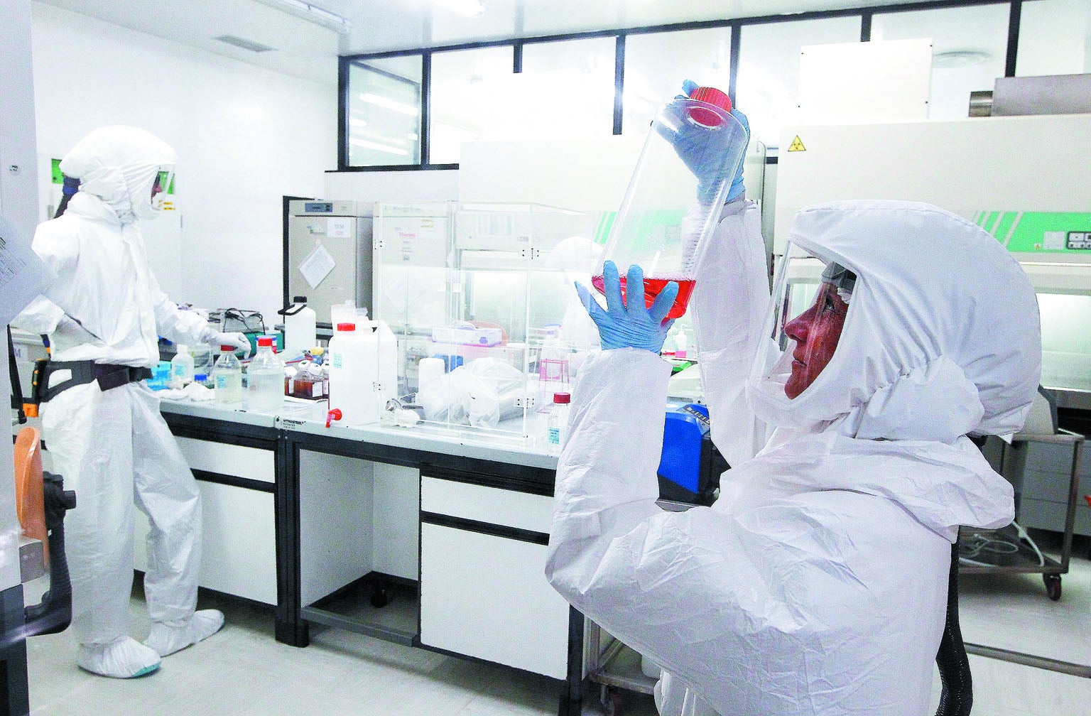 意大利锡耶纳的新冠病毒研究实验室