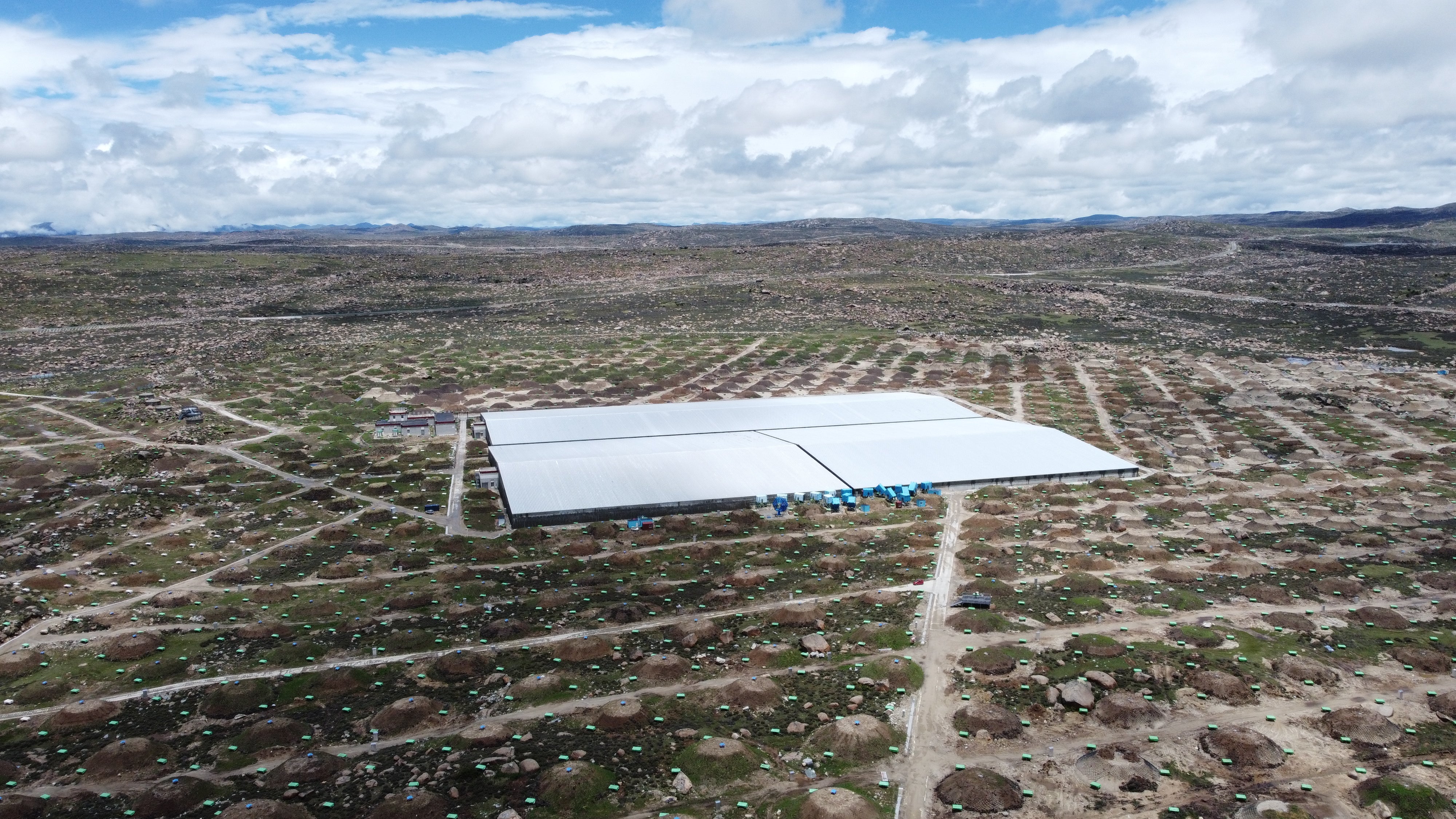 Bird eye's view of LHAASO experiment.