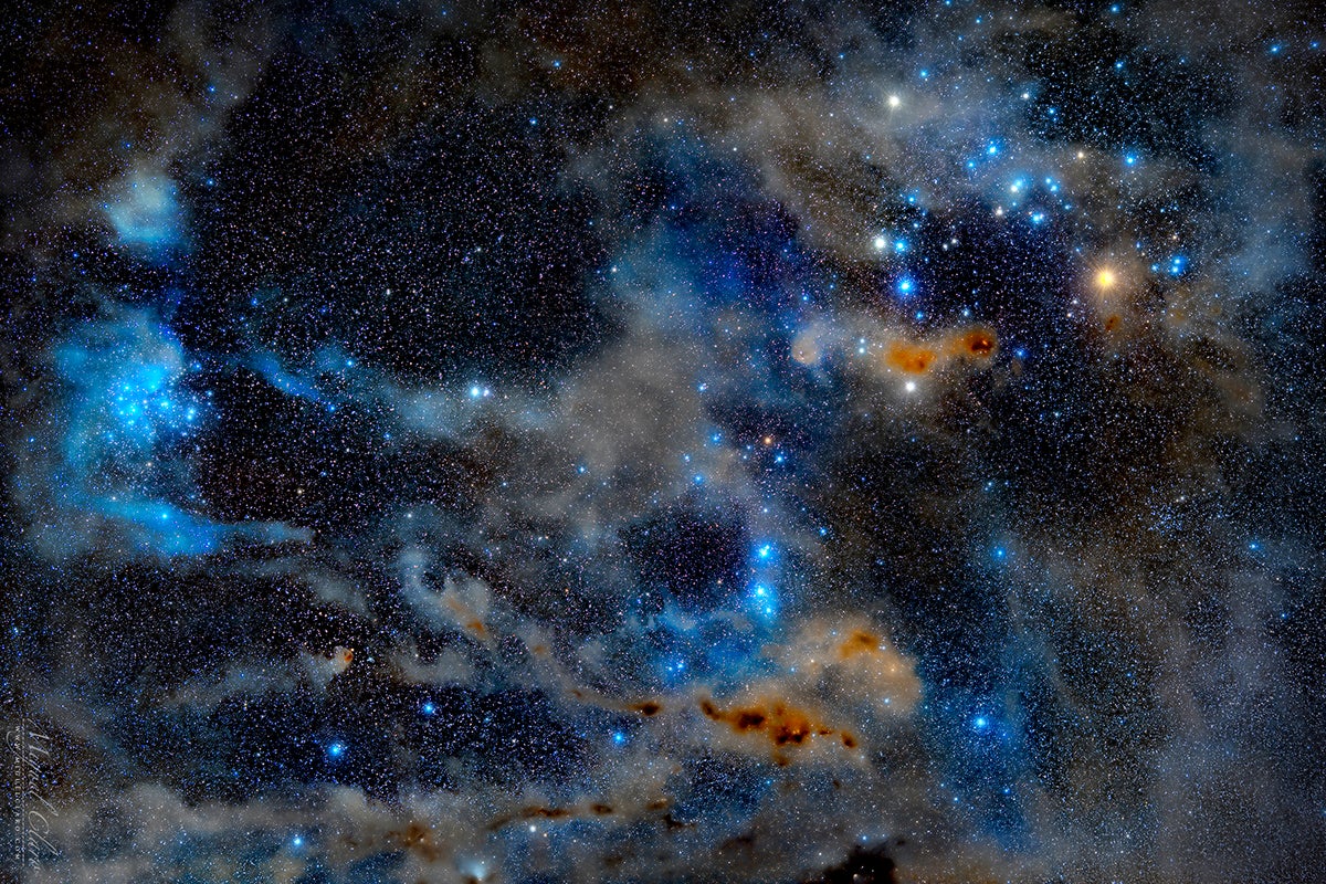 Hyades and Pleiades star clusters.