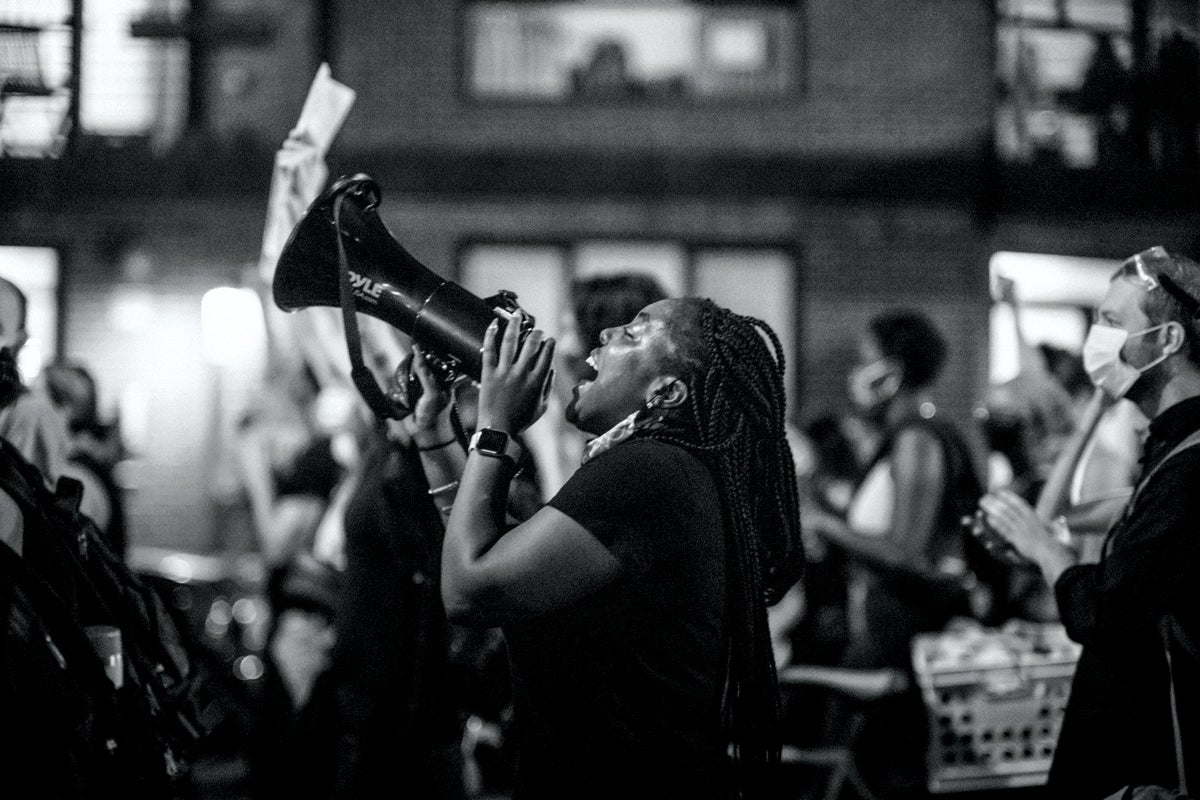 Black Lives Matter protest in Brooklyn, N.Y., on June 12, 2020