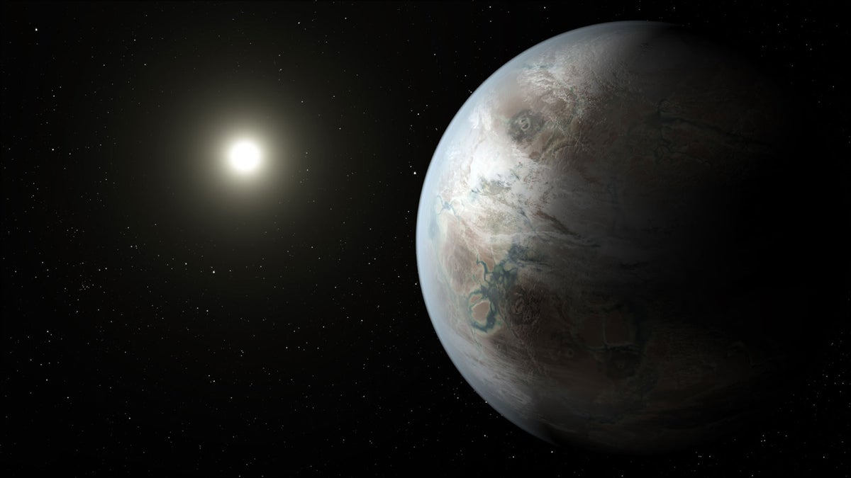 Artist’s impression of an Earth-like exoplanet.