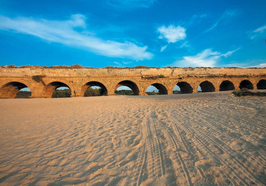 Aqueducts in the ancient city of Caesarea. 