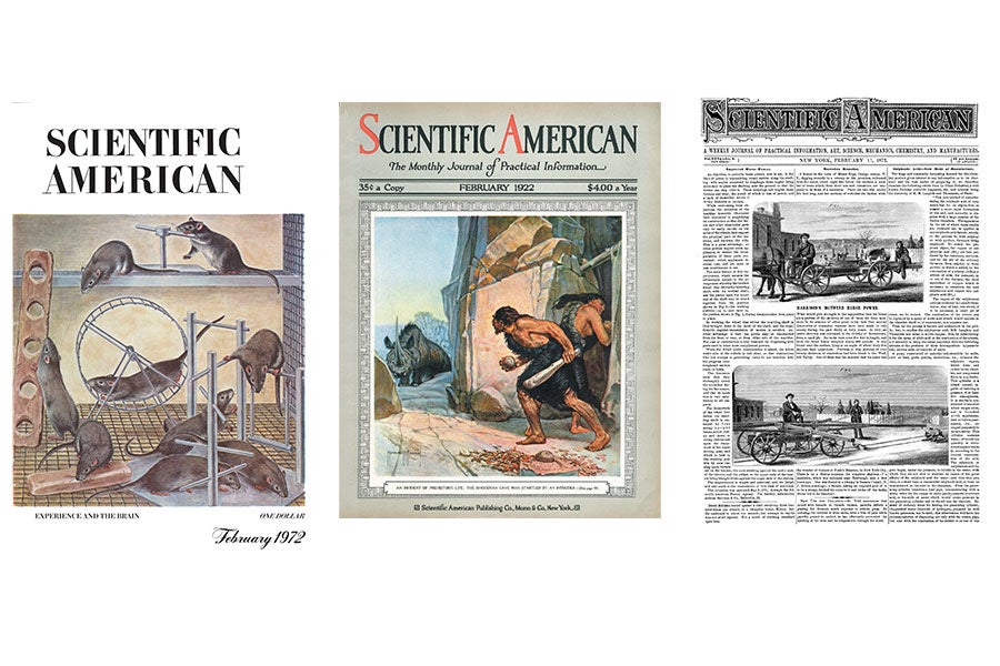 Old Scientific American covers.