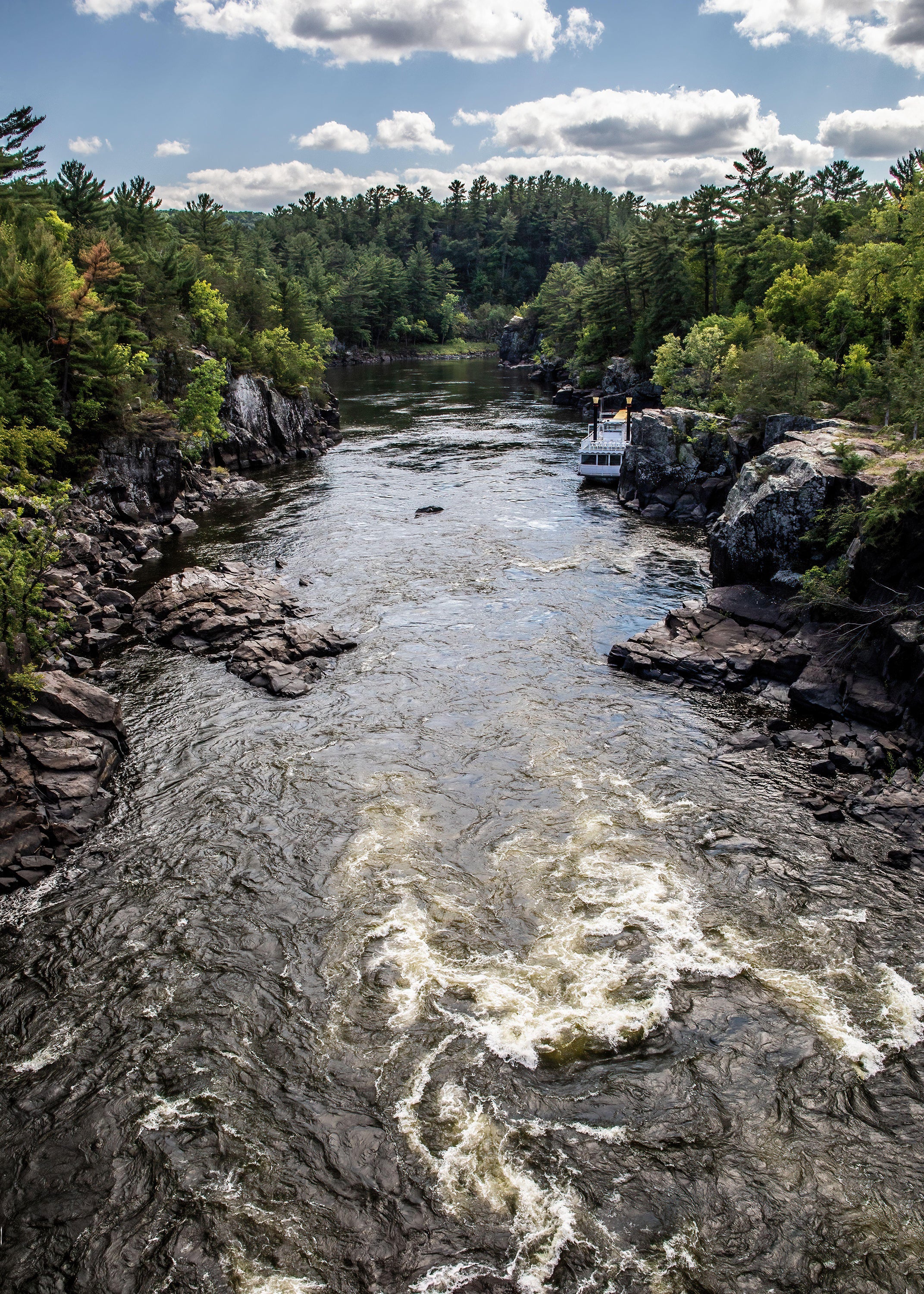 Rapids on the St. Croix River in Minnesota.
