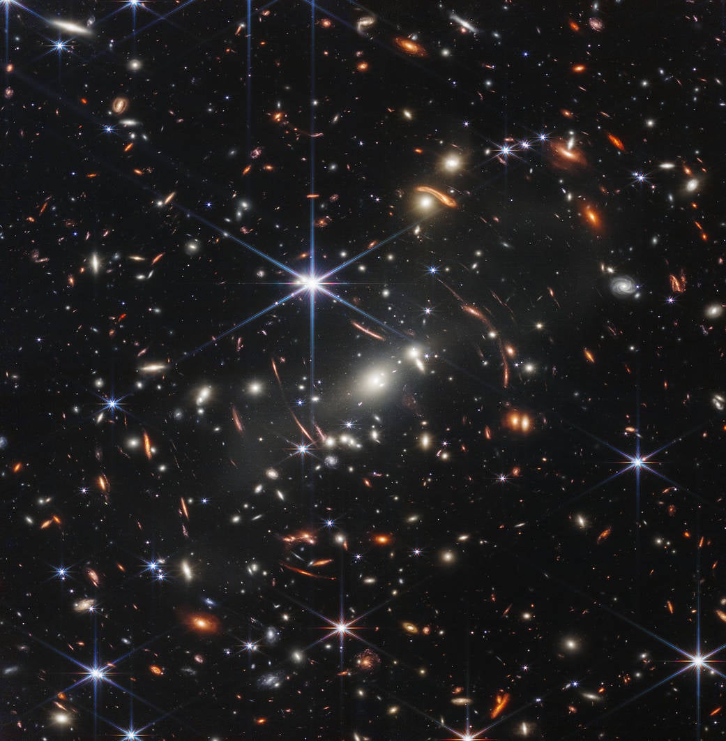 Webb’s first deep field galaxy cluster