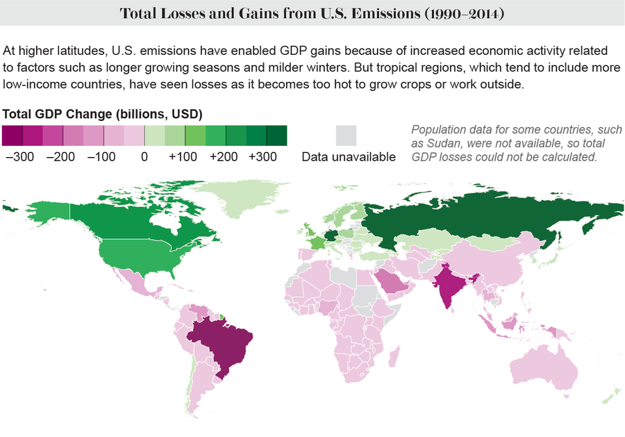 See How Much Climate Change Has Cost Different Countries | Scientific ...