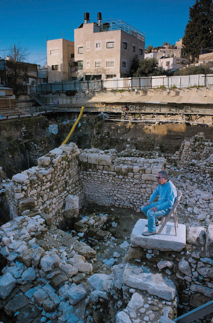 Excavation in a former parking lot just south of the Old City