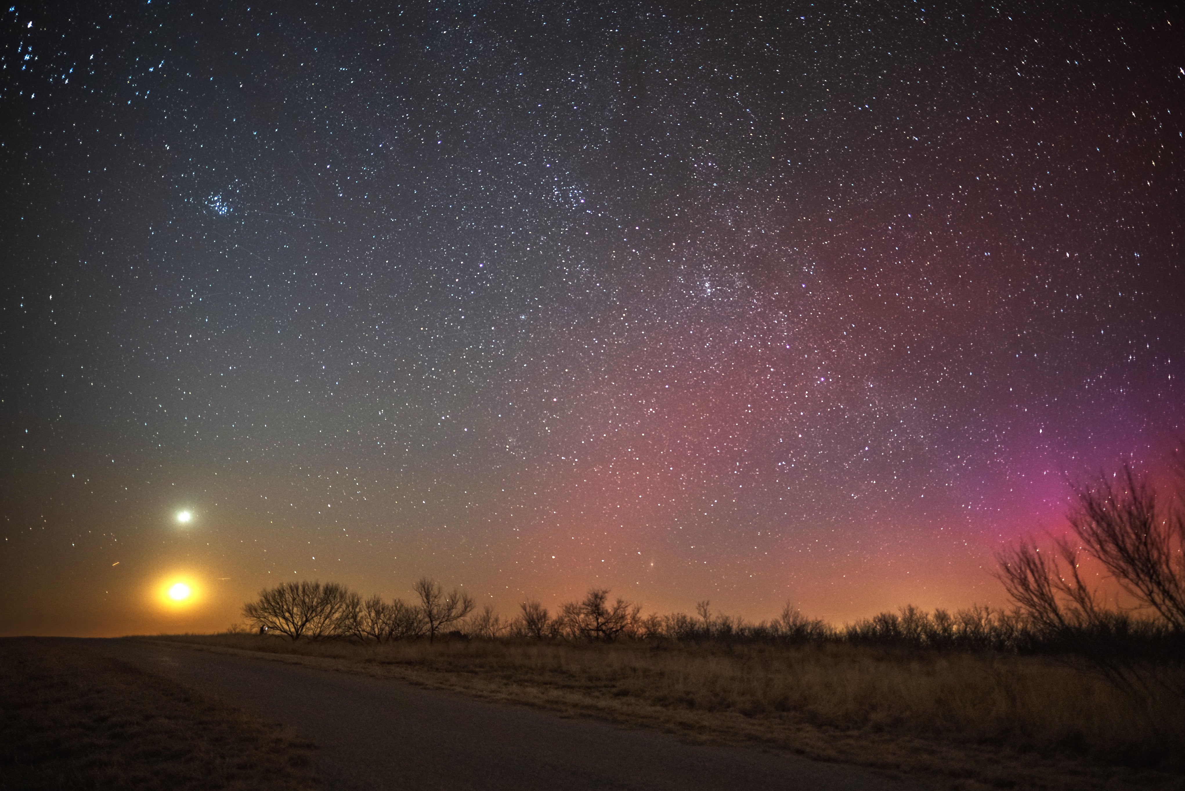 Northern Lights seen from Oklahoma.
