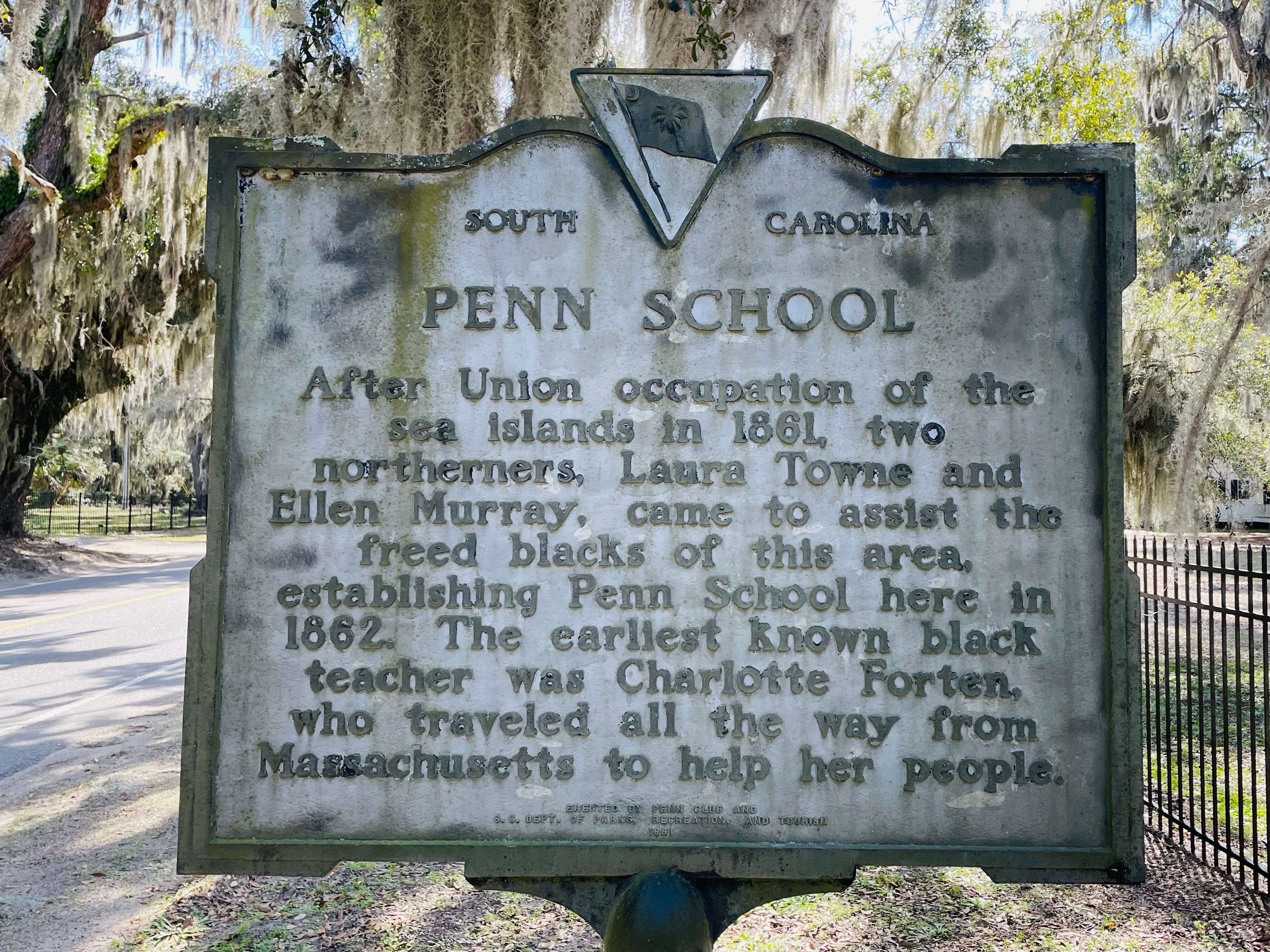 Sign for the Penn Center.