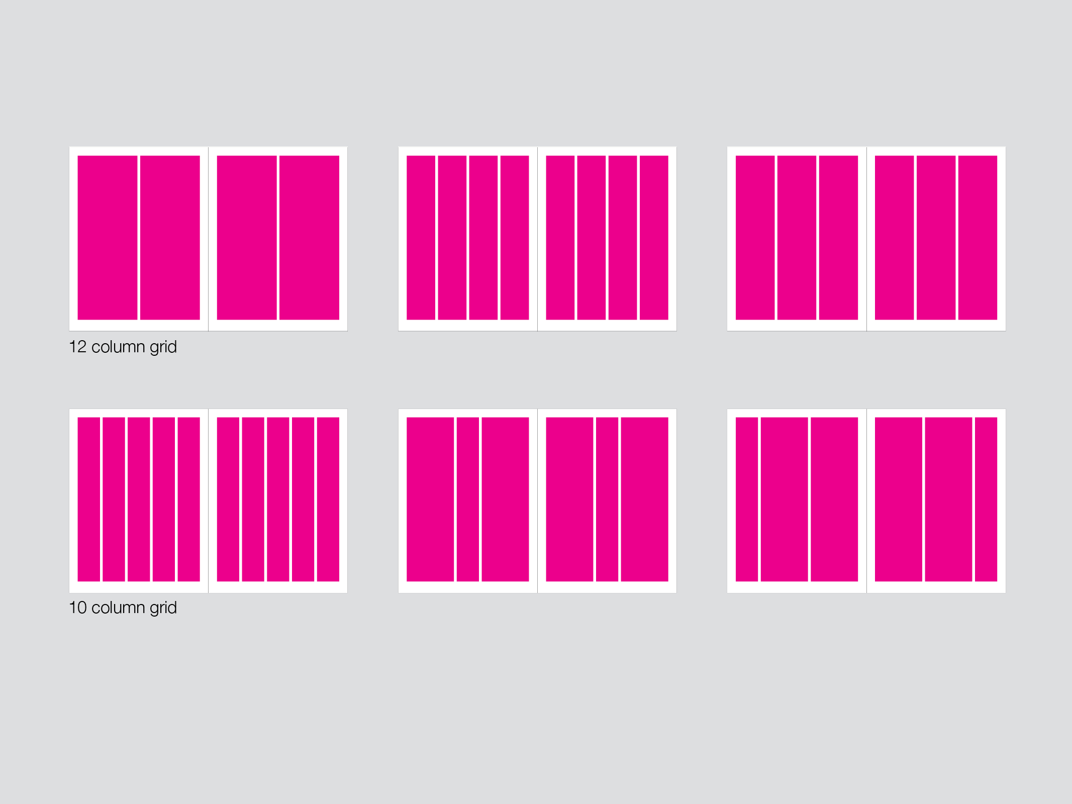 Pink column grids.