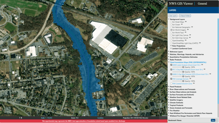 First-Ever Flood Forecasting Maps Show Houses and Roads at Risk ...