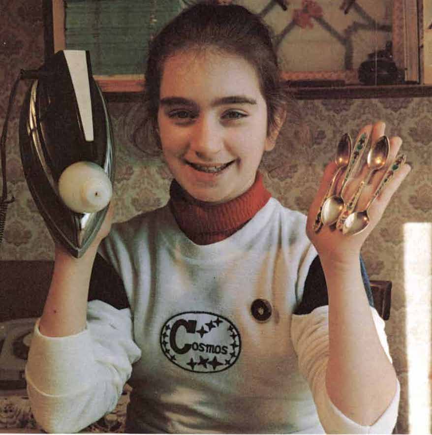 Girl from Soviet Georgia and her supposedly magnetic abilities