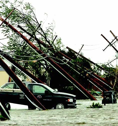 Aftermath in Louisiana of Hurricane Katrina. July 2007.