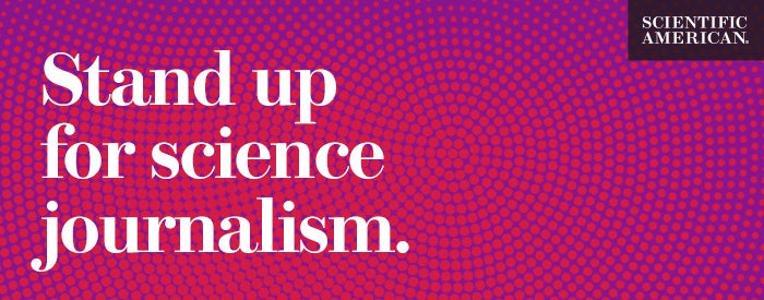 Stand up for science journalism.