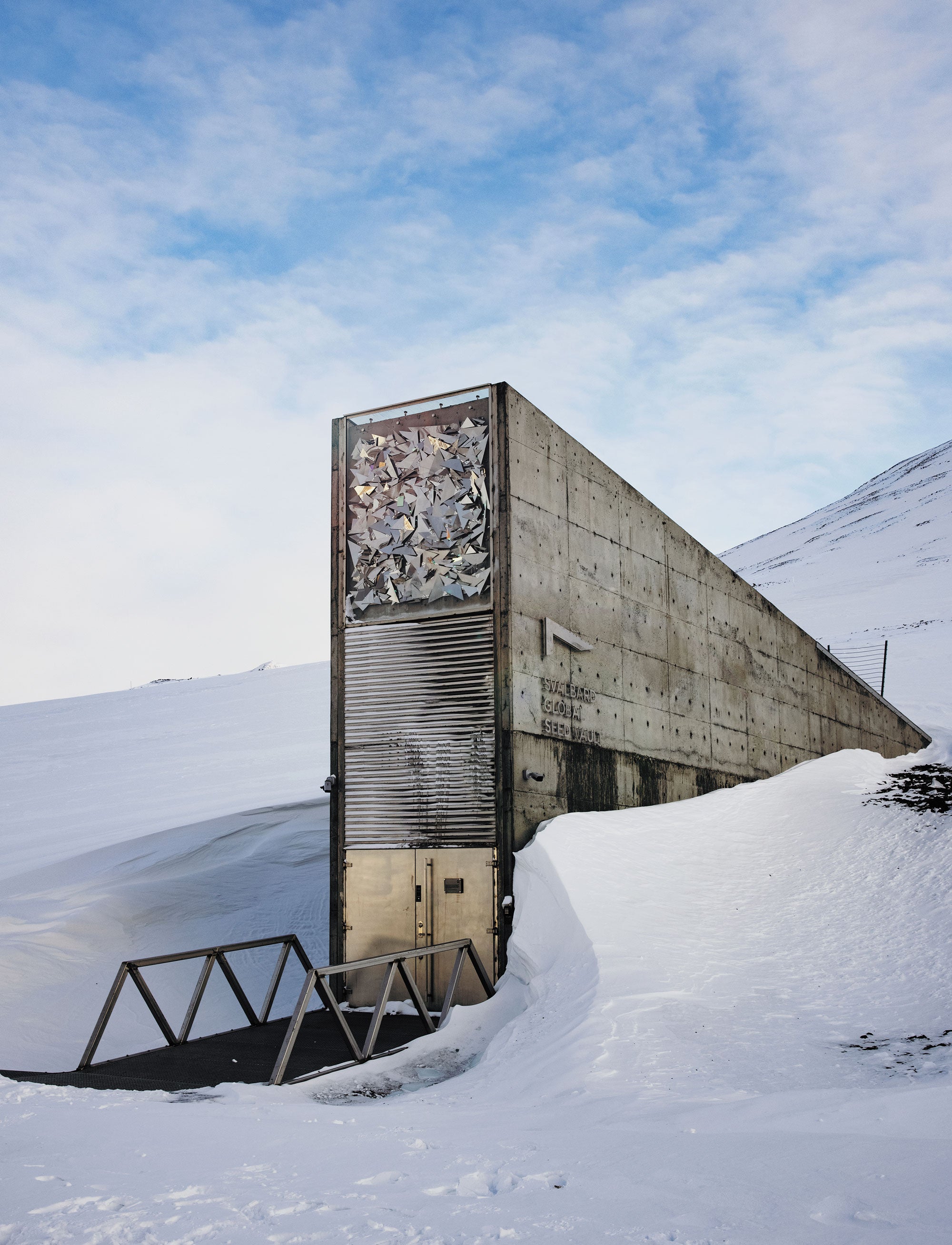 The Svalbard Global Seed Vault entrance