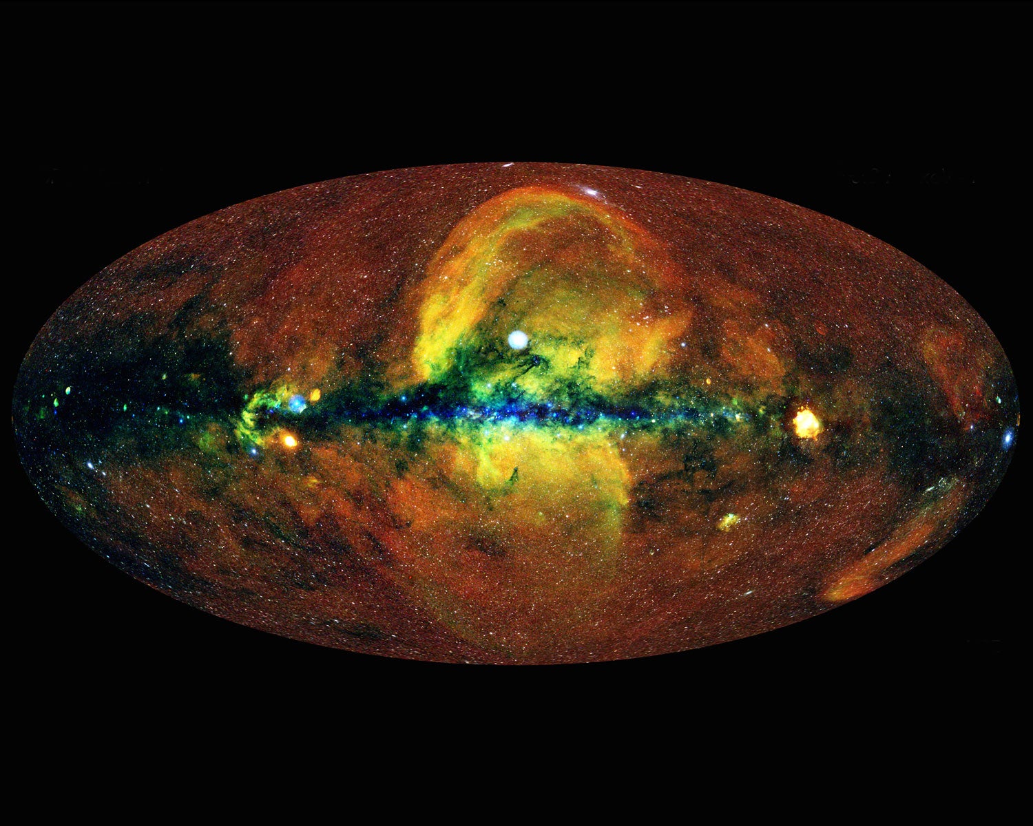 Image of X-ray sky from eROSITA