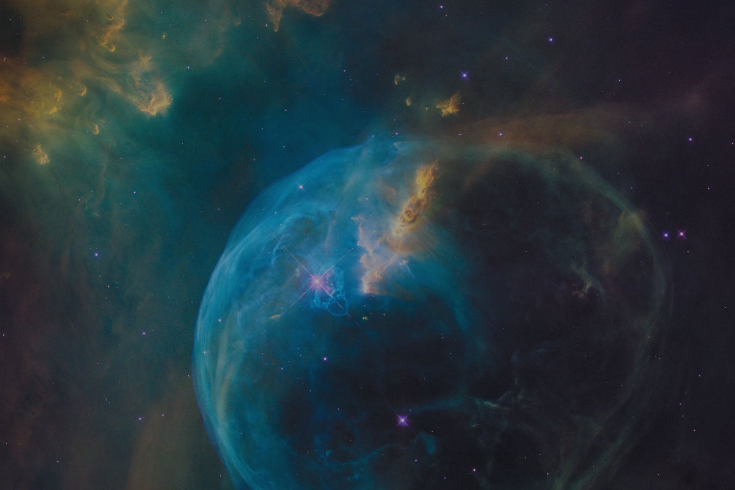 The Hubble image of the Bubble Nebula, or NGC 7635