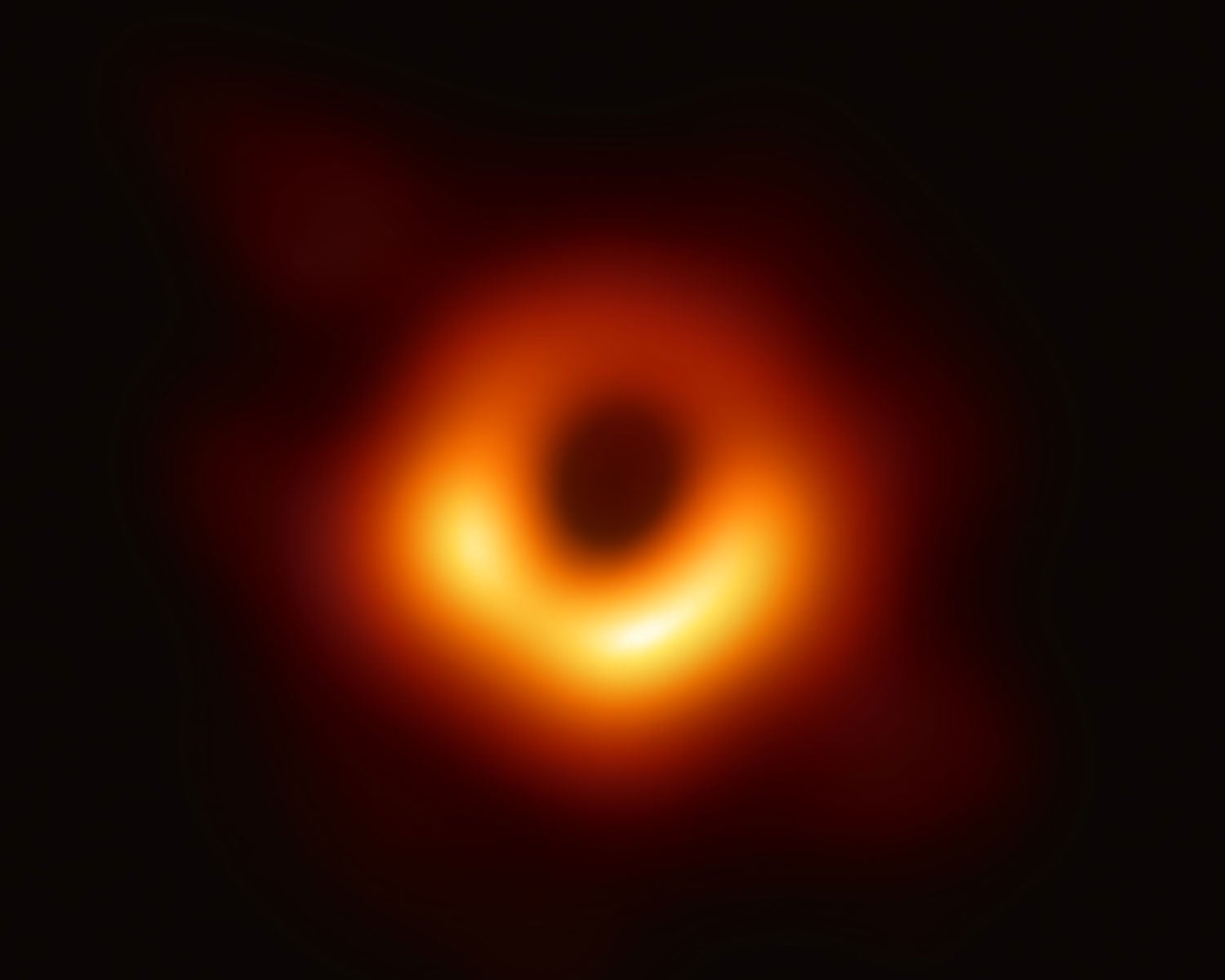 First image of a black hole, using Event Horizon Telescope