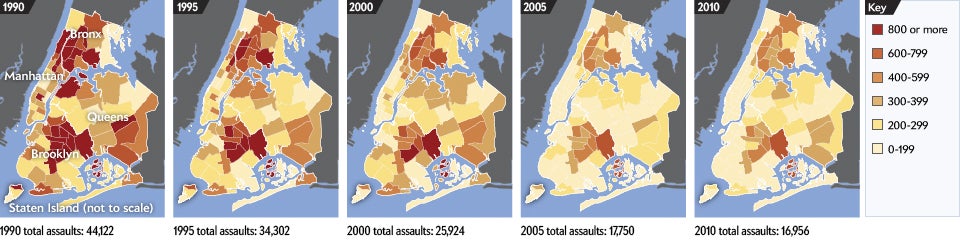 New York City S Years Of Declining Crime Scientific American