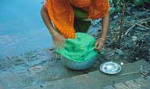 Cloth Filters Combat Cholera
