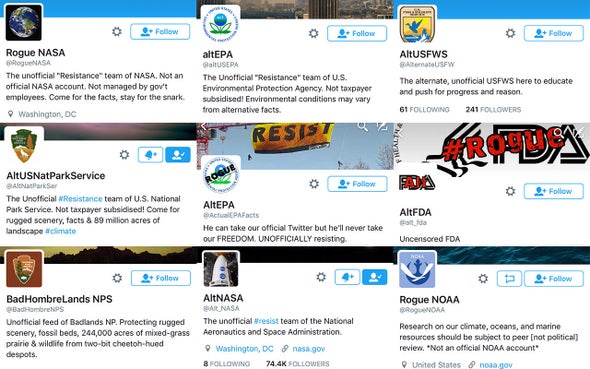 "Rogue" Science Agencies Defy Trump Administration on Twitter