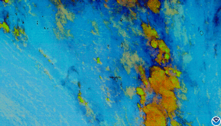 Gif of the Hunga Tonga-Hunga Ha'apai volcano eruption