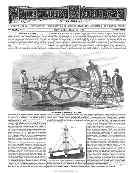 Scientific American Magazine Vol 32 Issue 22