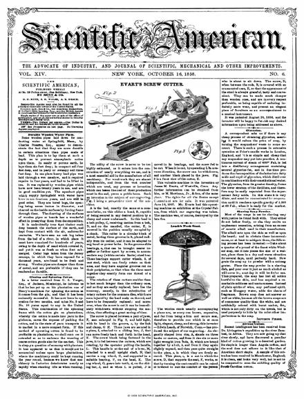 Scientific American Magazine Vol 14 Issue 6