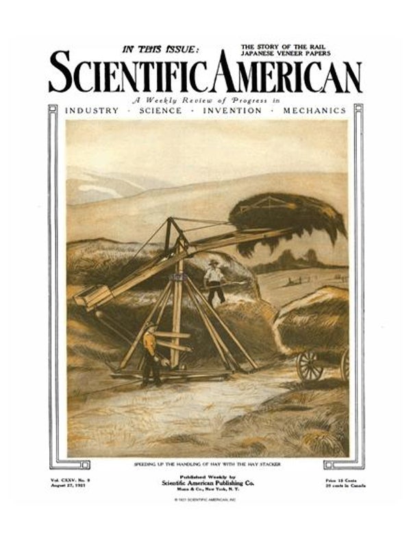 Scientific American Magazine Vol 125 Issue 9