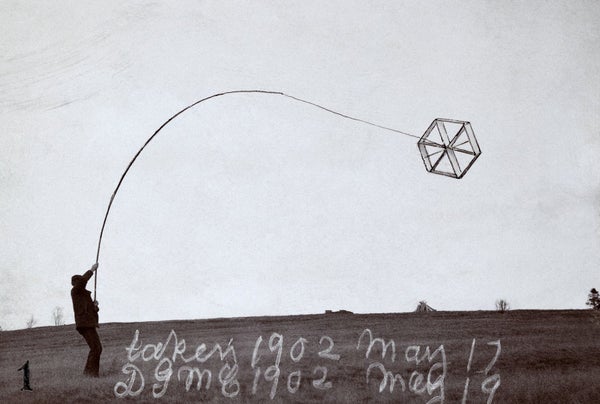 Hexagonal kite built by Alexander Graham Bell