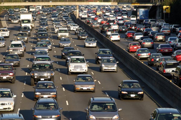 crowded highway