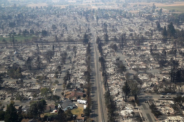 Insurers See Smoldering Risk after California's Worst Wildfire