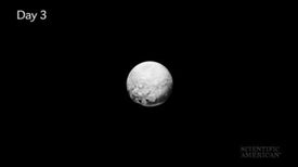A Day on Pluto Reconstructed from New Horizons Images