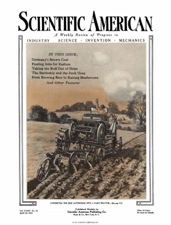 Scientific American Magazine Vol 124 Issue 16