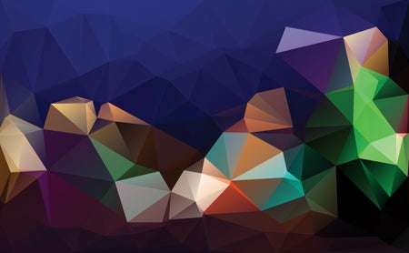 Abstract geometric polygon pattern with triangle parametric shape