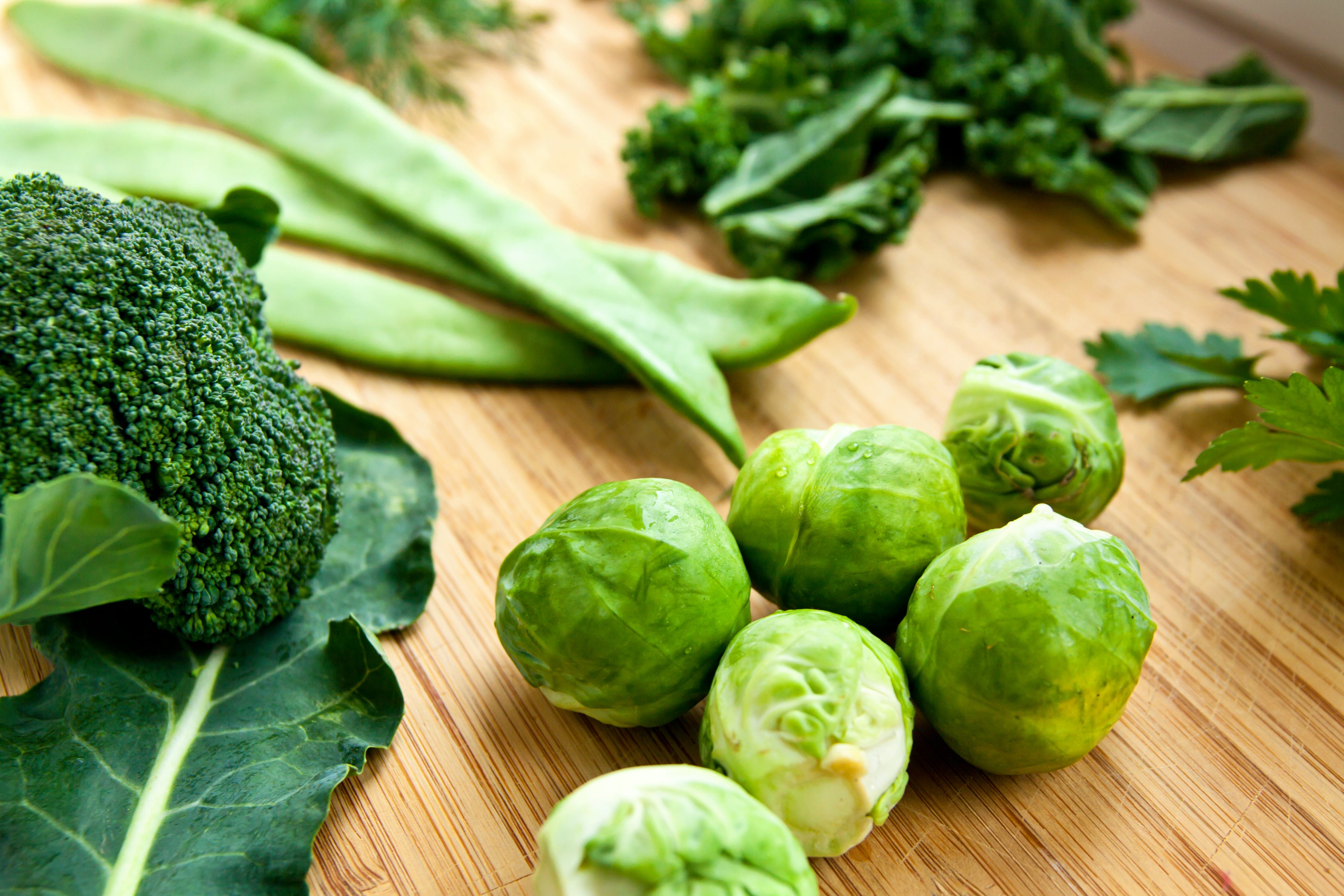 list of green vegetables