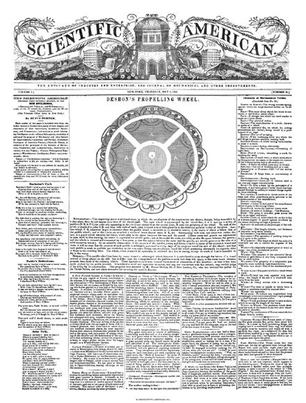 Scientific American Magazine Vol 1 Issue 34