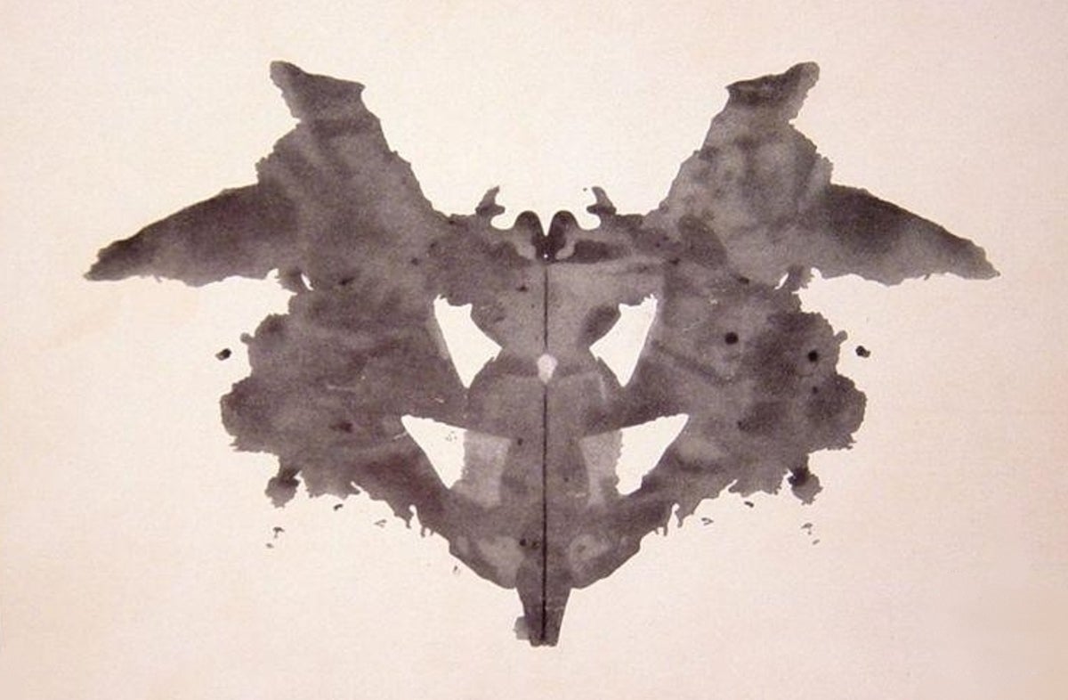 Visions in famous inkblots are triggered by fractal patterns