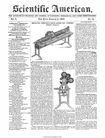 Scientific American Magazine Vol 4 Issue 16
