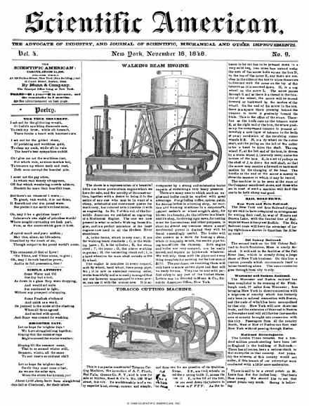 Scientific American Magazine Vol 4 Issue 9
