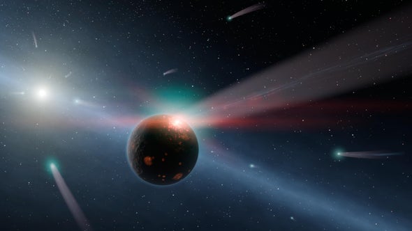 Comet-Blasted Star May Be a Rerun of the Solar System's Birth