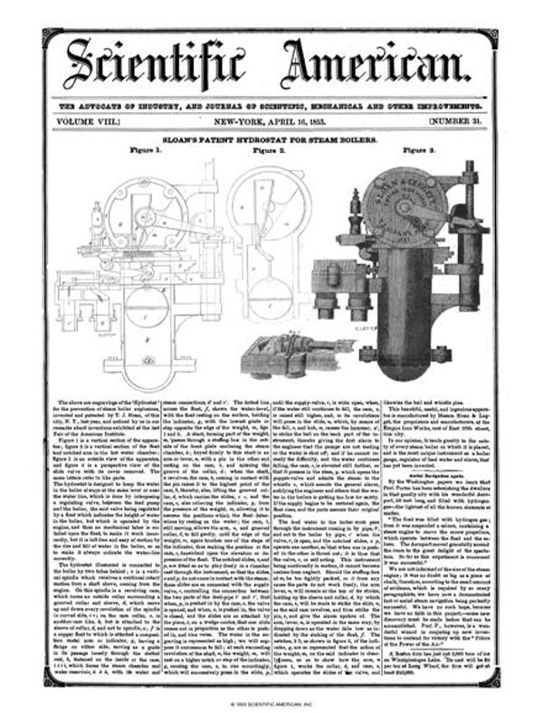 Scientific American Magazine Vol 8 Issue 31