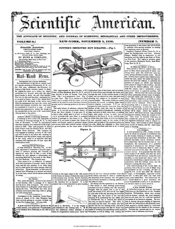 Scientific American Magazine Vol 6 Issue 7