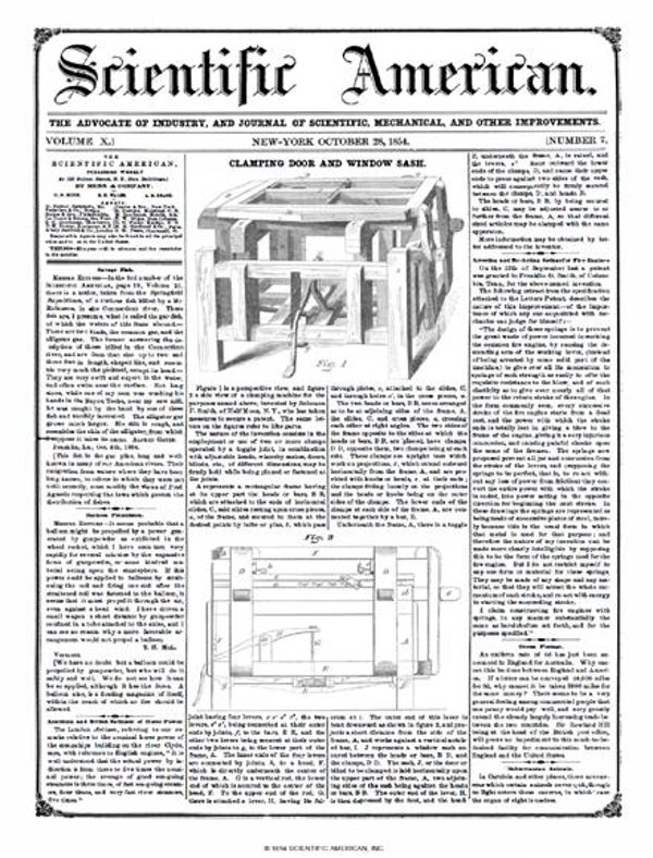 Scientific American Magazine Vol 10 Issue 7