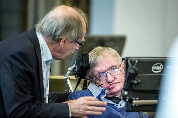 Stephen Hawking and Gerard 't Hooft