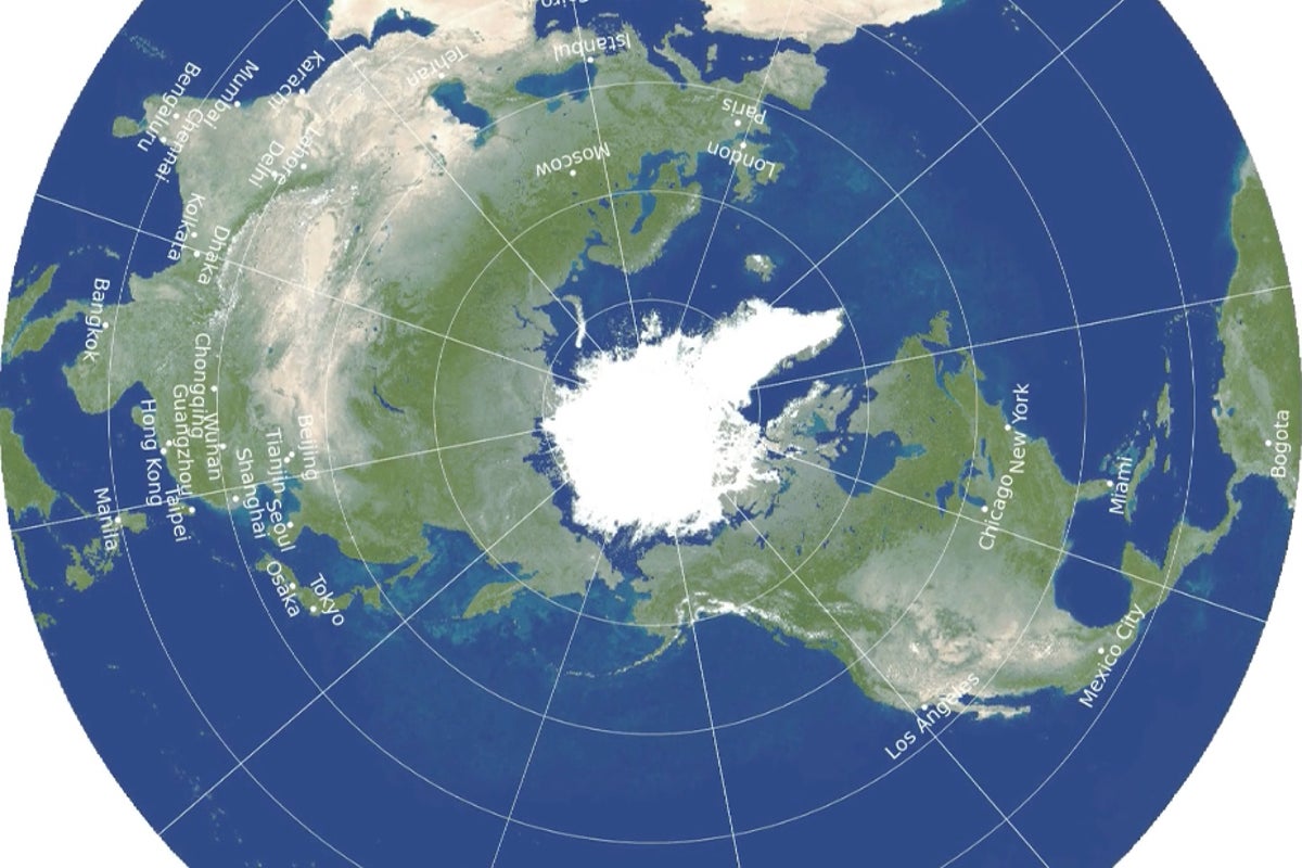 Explore the real size of Earth's land masses with this interactive map
