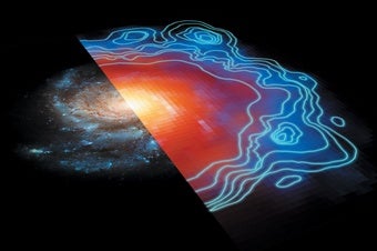 Illustration of dark matter digitized